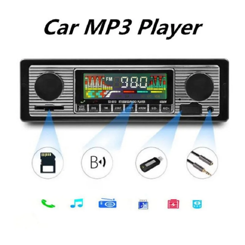 Автомобильный радиоприемник, автомобильная стереосистема с Bluetooth, винтажный беспроводной MP3-плеер, AUX, USB, FM, 12 В, классический стерео аудиопл...
Автомобильный радиоприемник, автомобильная стереосистема с Bluetooth, винтажный беспроводной MP3-плеер, AUX, USB, FM, 12 В, классический стерео аудиопл...
