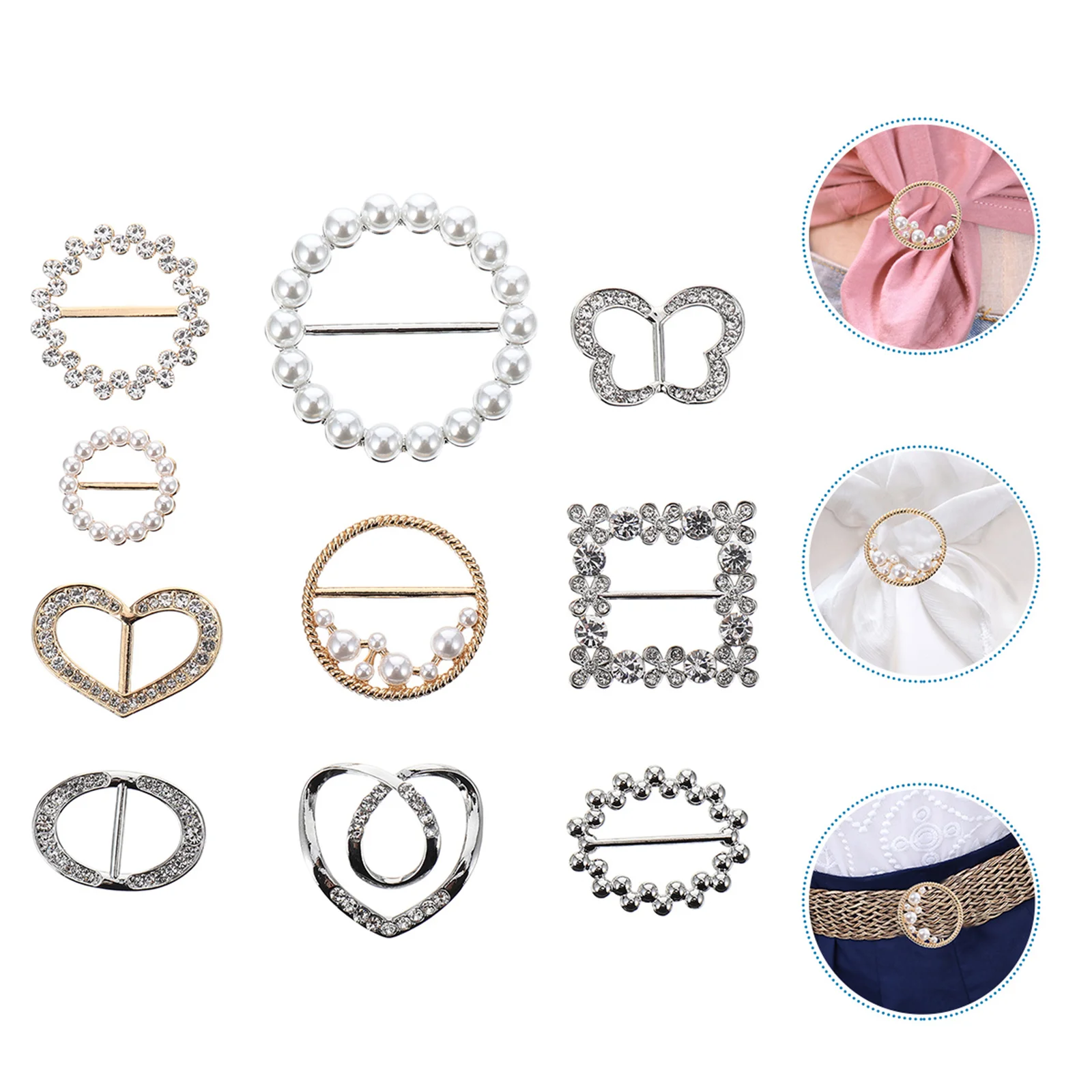 10 Pcs Elegant Decorative All-match Portable Scarf Buckles for Women Female Lady
10 Pcs Elegant Decorative All-match Portable Scarf Buckles for Women Female Lady