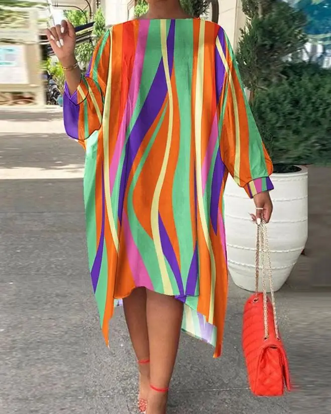 Women's Fashion Dress 2023 Spring and Summer New Daily Plus Size Colorful High Low Hem Round Neck Long Sleeve Casual Dress
Women's Fashion Dress 2023 Spring and Summer New Daily Plus Size Colorful High Low Hem Round Neck Long Sleeve Casual Dress