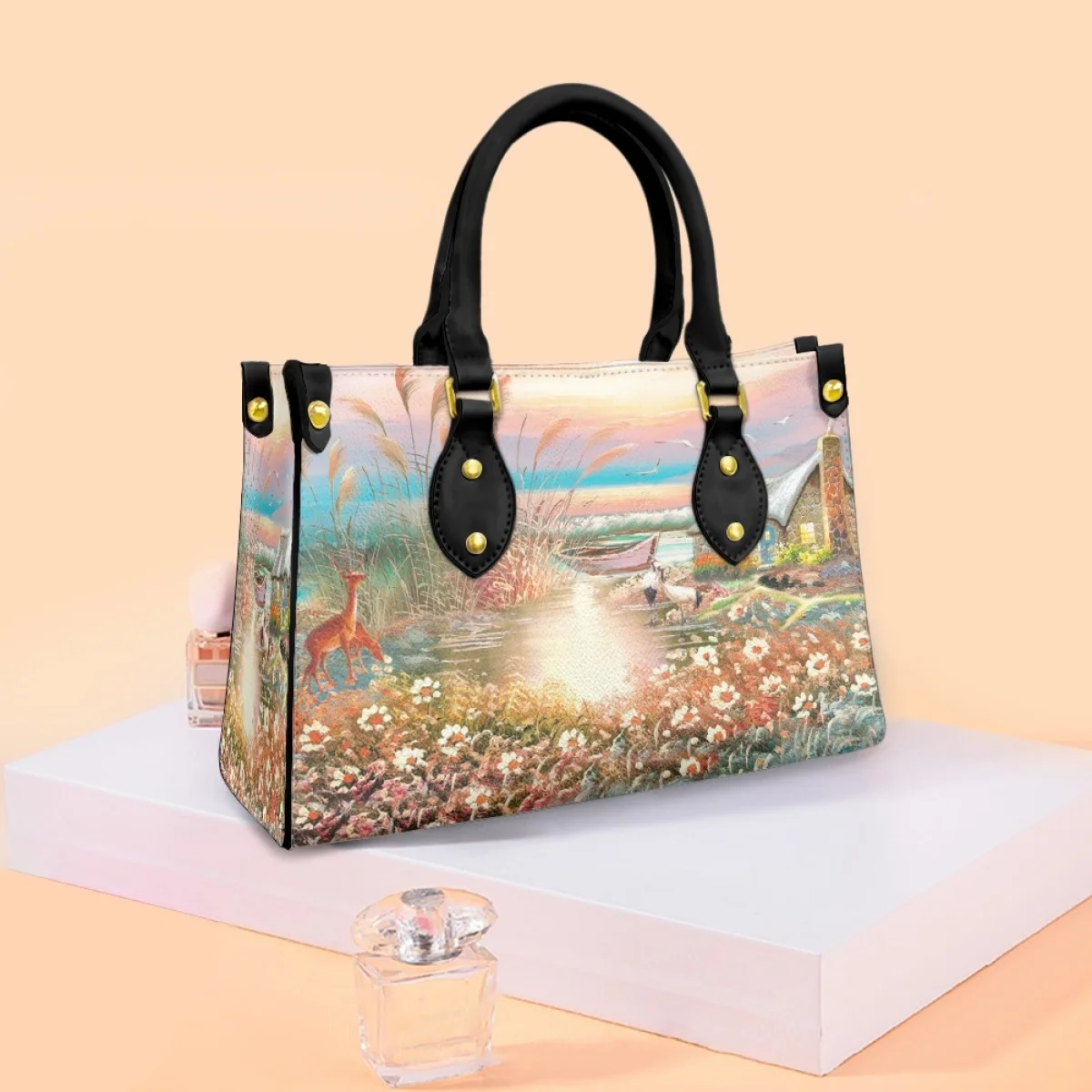 Sunset Glow Painting Bags For Women Nobleness Scenery Alley Oils Women's Bags Customized Lady Handbags Trendy New In Organizer
Sunset Glow Painting Bags For Women Nobleness Scenery Alley Oils Women's Bags Customized Lady Handbags Trendy New In Organizer
