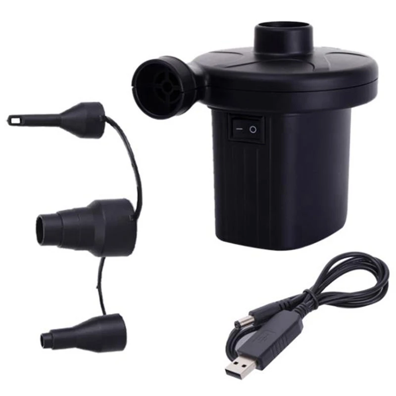 Air Mattress Pump, Electric Air Pump With 3 Nozzles For Camping Air Bed Inflate Inflator Air Pump Inflatable Boat Pump
Air Mattress Pump, Electric Air Pump With 3 Nozzles For Camping Air Bed Inflate Inflator Air Pump Inflatable Boat Pump