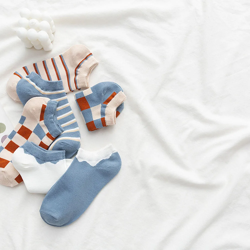 1Pair Women's Short Ankle Socks Spring Summer Blue Stripe Lattice Thin Girl's Boat Socks Plaid Socks LowTube Socks Dropshipping
1Pair Women's Short Ankle Socks Spring Summer Blue Stripe Lattice Thin Girl's Boat Socks Plaid Socks LowTube Socks Dropshipping