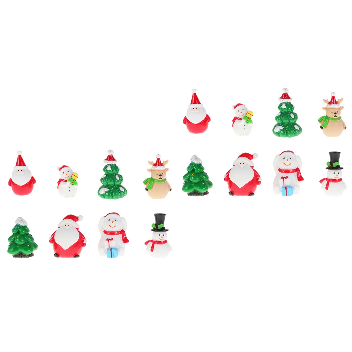 16 pcs Christmas Resin Snowman Santa Design Ornaments Mini Craft Elk Garden Courtyard Resin Decoration Handcraft Gift Home
16 pcs Christmas Resin Snowman Santa Design Ornaments Mini Craft Elk Garden Courtyard Resin Decoration Handcraft Gift Home