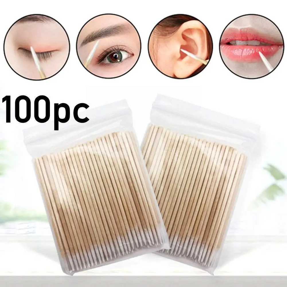 Disposable Pointed Cotton Swab Pointed Wood Single-headed Eyeliner Cotton Swab Sanitary Small Swab Wooden Cotton Stick Tool U7n5
Disposable Pointed Cotton Swab Pointed Wood Single-headed Eyeliner Cotton Swab Sanitary Small Swab Wooden Cotton Stick Tool U7n5