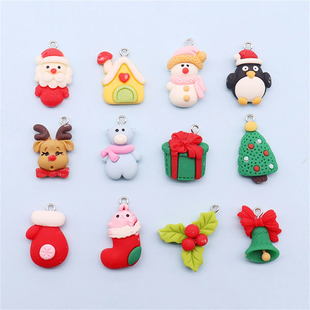 20Pcs Mixed Christmas Resin Charms Santa Snowman Elk Gloves Socks Ornament Pendant DIY Earrings Bag Keychain Jewelry Accessories
20Pcs Mixed Christmas Resin Charms Santa Snowman Elk Gloves Socks Ornament Pendant DIY Earrings Bag Keychain Jewelry Accessories