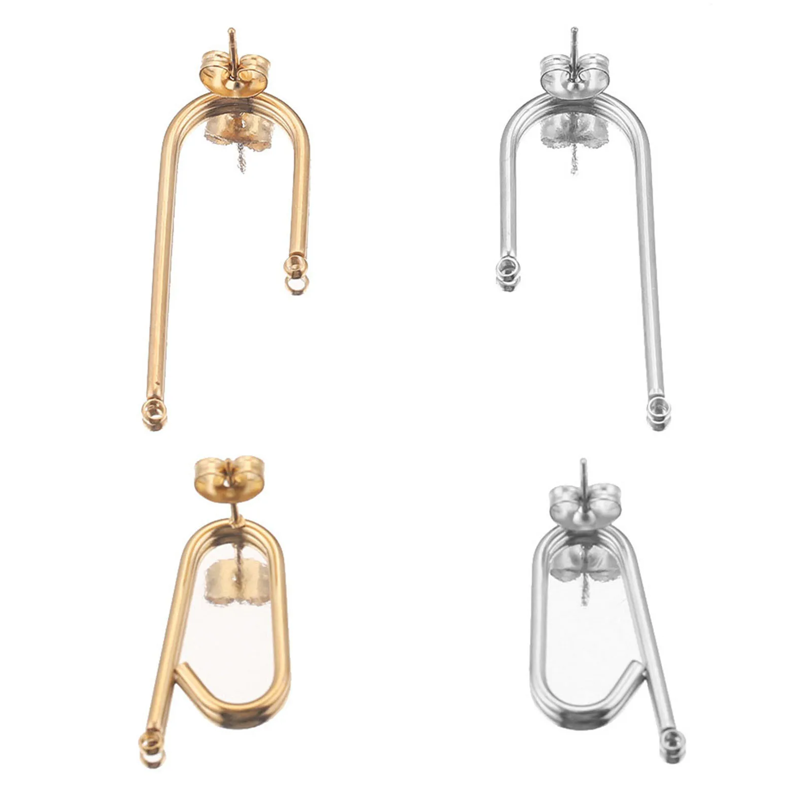1 Pair 304 Stainless Steel Ear Post Stud Earrings C Shape Simple Style With Loop Earrinsg For Women Fashion Earrings Jewelry
1 Pair 304 Stainless Steel Ear Post Stud Earrings C Shape Simple Style With Loop Earrinsg For Women Fashion Earrings Jewelry