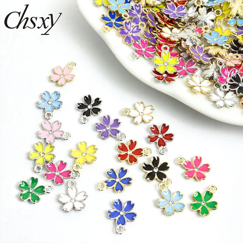 20pcs 14*17mm Enamel Flower Charms for DIY Jewelry Making Pendants Necklaces Cute Earrings Keychains Handmade Accessories Crafts
20pcs 14*17mm Enamel Flower Charms for DIY Jewelry Making Pendants Necklaces Cute Earrings Keychains Handmade Accessories Crafts