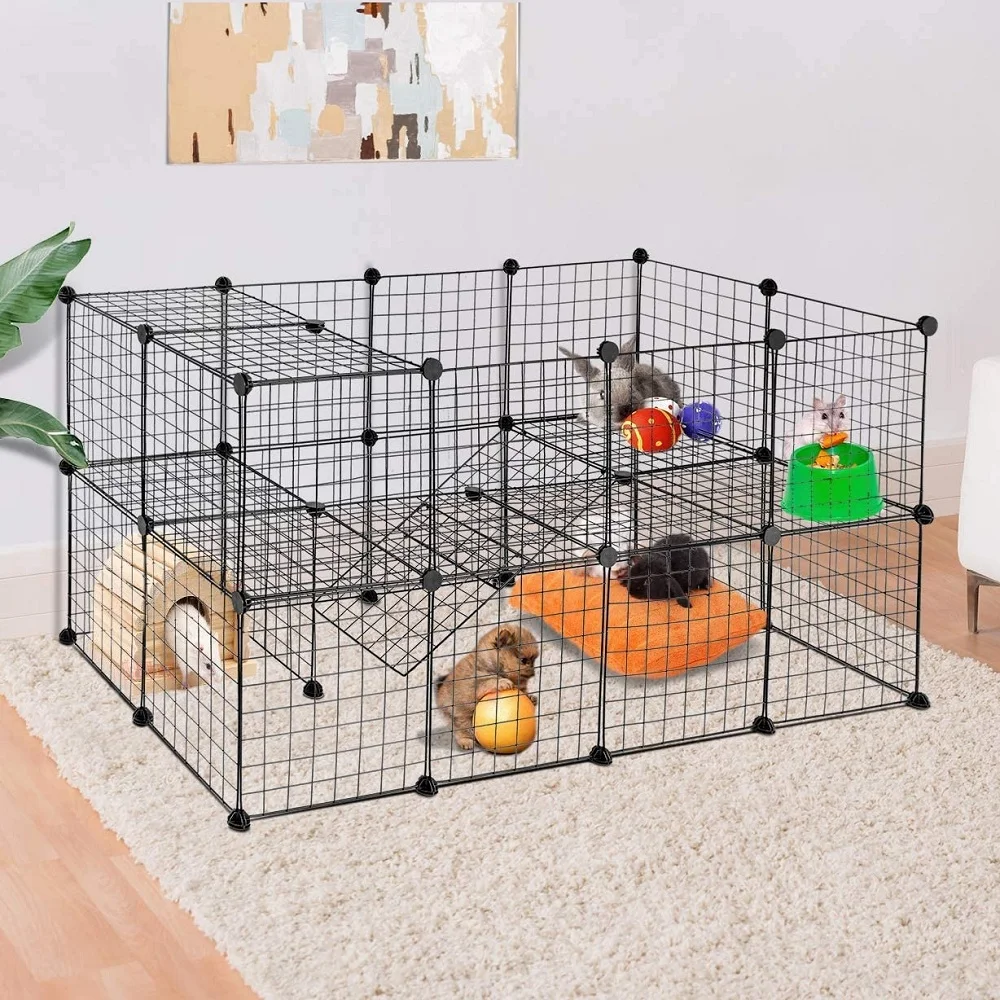 Pet Playpen for Small Animals,Portable Metal Wire Grid Cage Indoor Outdoor Exercise Pen Play Yard for Guinea Pigs,Rabbits,Ferret
Pet Playpen for Small Animals,Portable Metal Wire Grid Cage Indoor Outdoor Exercise Pen Play Yard for Guinea Pigs,Rabbits,Ferret