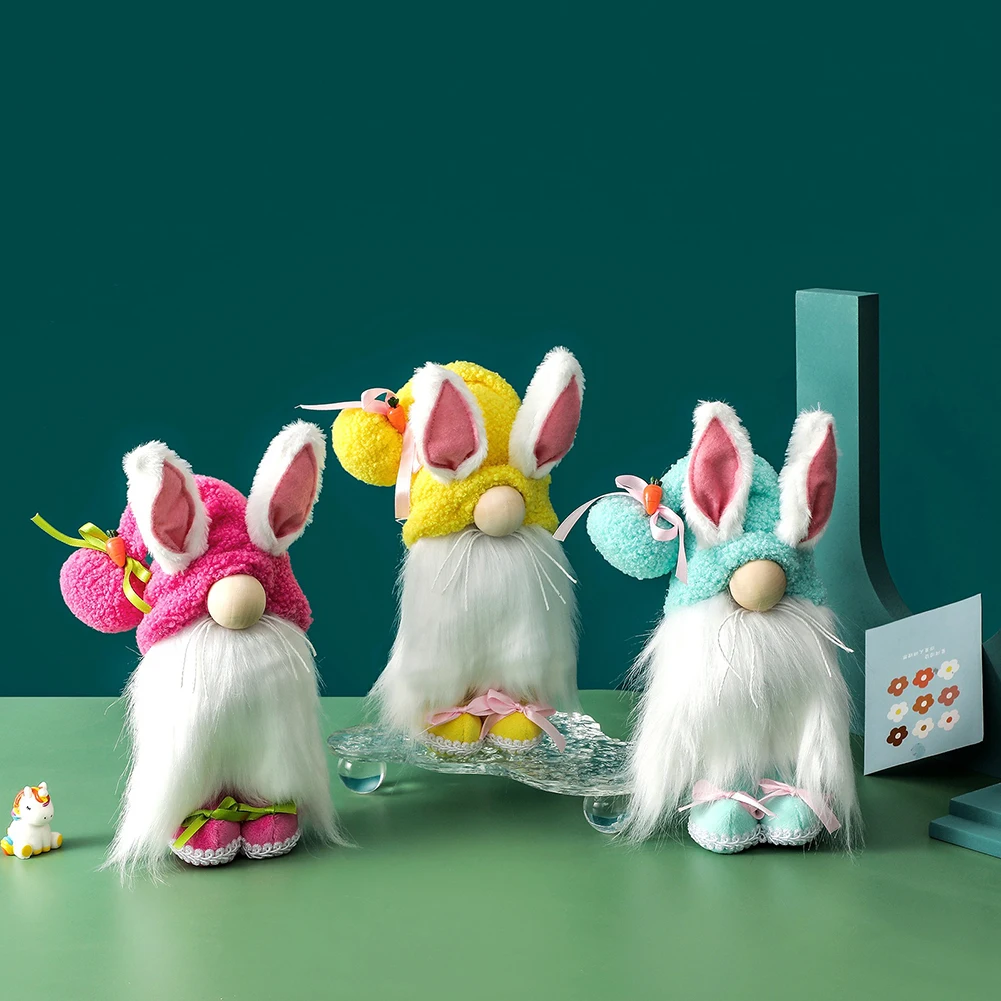 Easter Bunny Long Ears Faceless Doll Goblin Dwarf Cute Rabbit Gnomes Ornaments Windows Tabletop Figurines Pendant Kids Toy Gifts
Easter Bunny Long Ears Faceless Doll Goblin Dwarf Cute Rabbit Gnomes Ornaments Windows Tabletop Figurines Pendant Kids Toy Gifts
