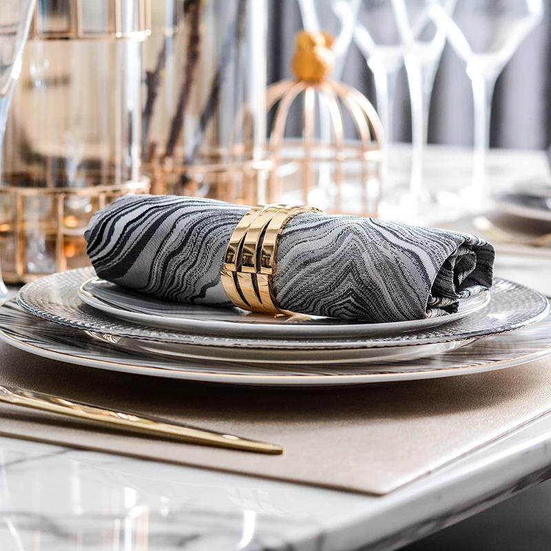 Wedding Nordic Ceramic Plate Parties Luxury Gold Serving Kitchen Dinner Sets Restaurants Flat Sousplat Assiette Tableware OA50PS
Wedding Nordic Ceramic Plate Parties Luxury Gold Serving Kitchen Dinner Sets Restaurants Flat Sousplat Assiette Tableware OA50PS