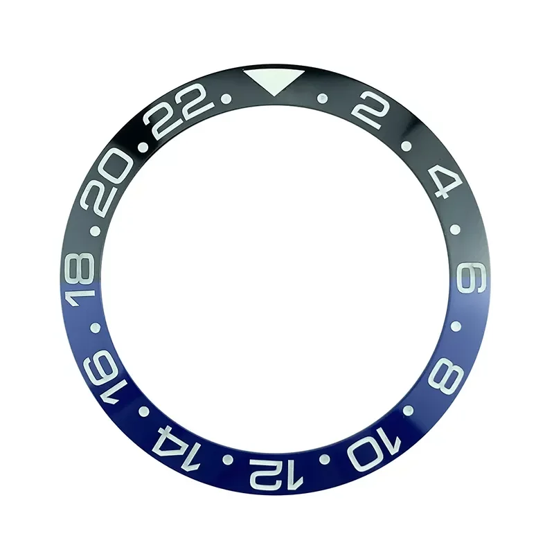 NEW HOT 38mm Half Black&Blue White Printing Ceramic Bezel Insert Fashion Style Fit 40mm GMT MASTER Watch Replace Accessories
NEW HOT 38mm Half Black&Blue White Printing Ceramic Bezel Insert Fashion Style Fit 40mm GMT MASTER Watch Replace Accessories