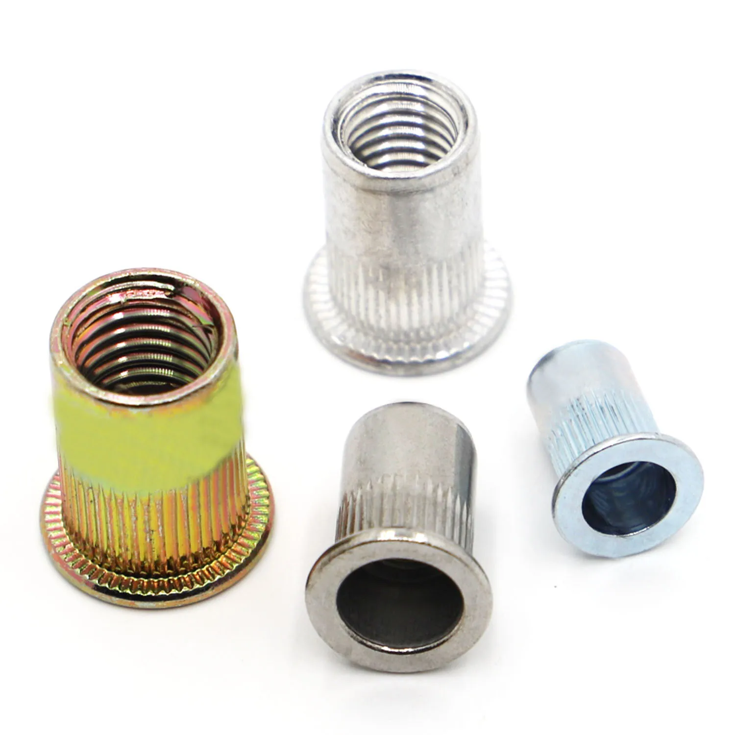 304 Stainless Steel Carbon Steel Aluminum Flat Head Blind Rivet Nut M3 M4 M5 M6 M8 M10 M12 Insert Rivnut Nutsert for Screw Bolt
304 Stainless Steel Carbon Steel Aluminum Flat Head Blind Rivet Nut M3 M4 M5 M6 M8 M10 M12 Insert Rivnut Nutsert for Screw Bolt