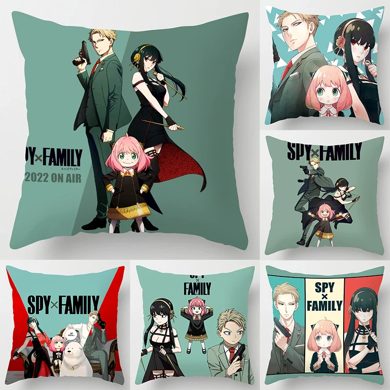 45*45CM Spy X Family Pillow Case Kawaii Loid Anya Yor Forger Bond Throw Pillowcase Room Home Decor Sofa Car Waist Cushion Covers
45*45CM Spy X Family Pillow Case Kawaii Loid Anya Yor Forger Bond Throw Pillowcase Room Home Decor Sofa Car Waist Cushion Covers