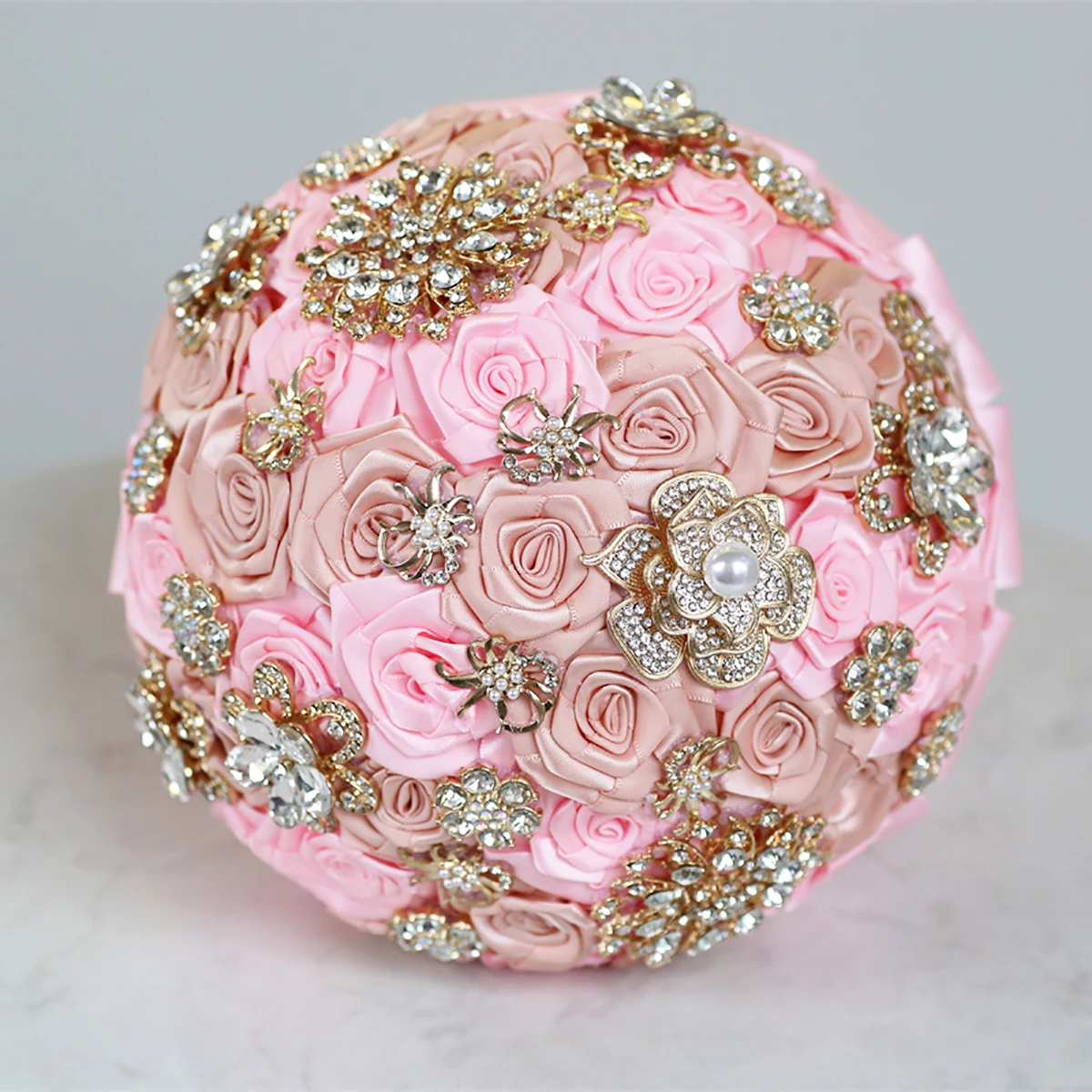 Rose Bud Bouquet with Shiny Crystal Diamonds Bridesmaid Flower Boy Bouquet Gold Silver Pearl Accessorie W402
Rose Bud Bouquet with Shiny Crystal Diamonds Bridesmaid Flower Boy Bouquet Gold Silver Pearl Accessorie W402