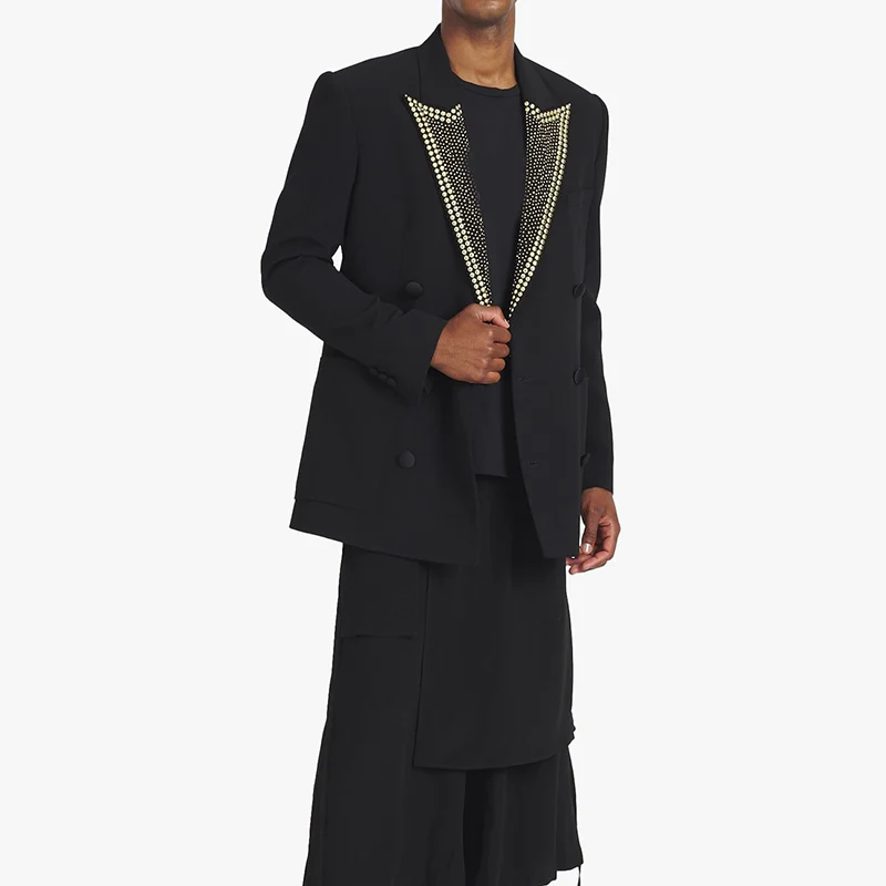 Runway Senior Loose Blazer Women 23 SS New High End Long Sleeve Lapel Double Breasted Slim Coat Fashion Hot Drilling Suit Jacket
Runway Senior Loose Blazer Women 23 SS New High End Long Sleeve Lapel Double Breasted Slim Coat Fashion Hot Drilling Suit Jacket