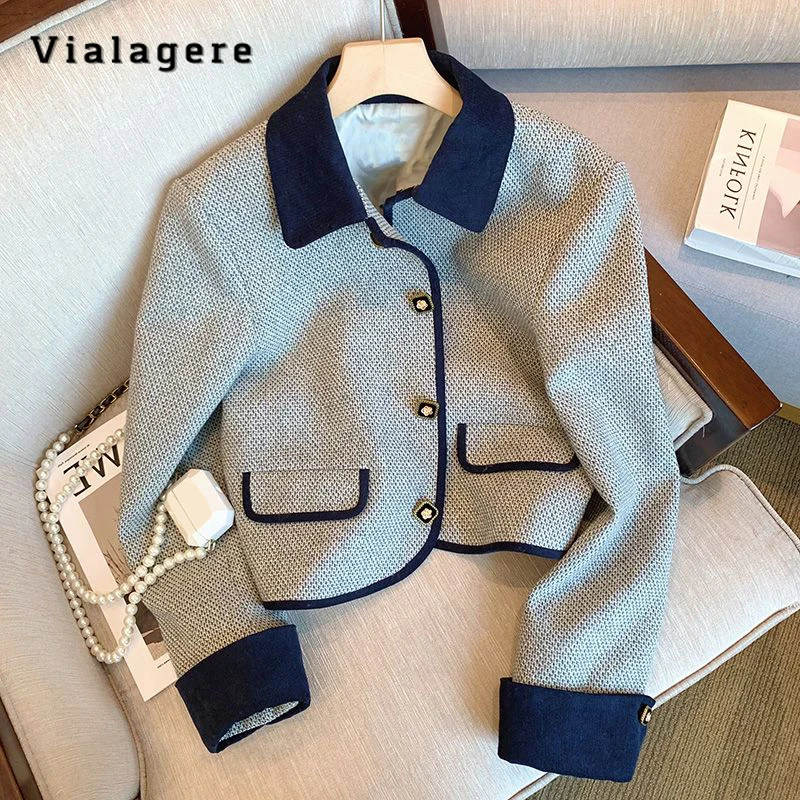 2023 Autumn Winter Korean Style Single Breasted Patchwork Jacket For Women Turn Down Collar Casual Fashion Loose Luxury Coat
2023 Autumn Winter Korean Style Single Breasted Patchwork Jacket For Women Turn Down Collar Casual Fashion Loose Luxury Coat