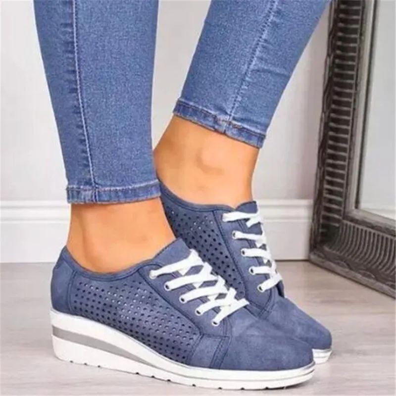 Wedge heel hollow large size women's shoes 2021 new fashion casual running wild womens sneakers platform sports women loafers
Wedge heel hollow large size women's shoes 2021 new fashion casual running wild womens sneakers platform sports women loafers