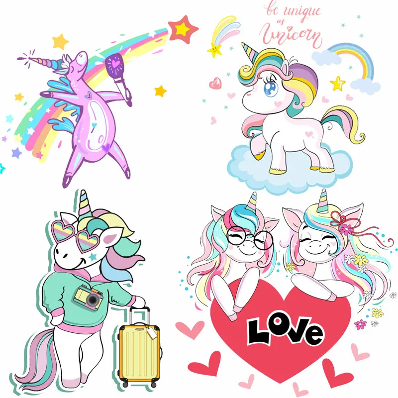 Rainbow Unicorn Patches on Clothes Cute Little Pony Iron-on Transfers for Clothing Stickers Thermoadhesive Patch for Kids Jacket
Rainbow Unicorn Patches on Clothes Cute Little Pony Iron-on Transfers for Clothing Stickers Thermoadhesive Patch for Kids Jacket