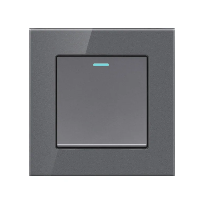 Depoguye Grey Crystal Glass Wall Wall Light Switch, EU UK Standard Bedroom Switch USB Socket 1/2/3/4 Gang 2 Way Rocker Switch
Depoguye Grey Crystal Glass Wall Wall Light Switch, EU UK Standard Bedroom Switch USB Socket 1/2/3/4 Gang 2 Way Rocker Switch