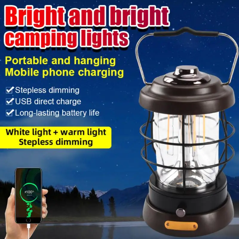 Portable Retro Lantern Vintage Tent Lighting Lantern Power Bank Outdoor Garden Street Lawn Lantern Camping Lamp
Portable Retro Lantern Vintage Tent Lighting Lantern Power Bank Outdoor Garden Street Lawn Lantern Camping Lamp