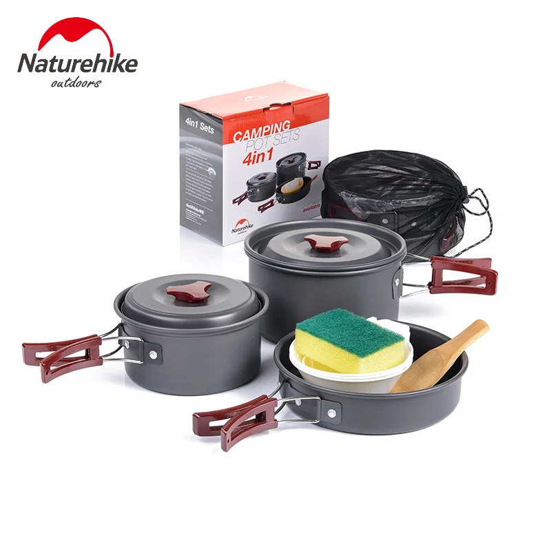 Naturehike Camping Cookware 2-3 Person Camping Pot Aluminium Alloy Set Folding Pots and Pans Lightweight Non-stick Picnic Pot
Naturehike Camping Cookware 2-3 Person Camping Pot Aluminium Alloy Set Folding Pots and Pans Lightweight Non-stick Picnic Pot