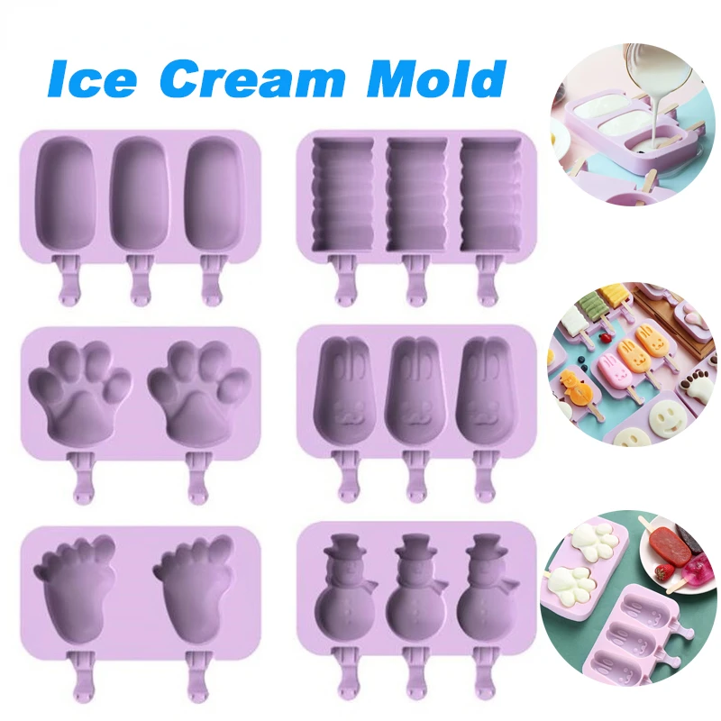 Kitchen Accessories Silicone Popsicle Mold Ice Cream Molds Cake Moulds DIY Homemade Cartoon Shape Ice Cream Moulds Maker Trays
Kitchen Accessories Silicone Popsicle Mold Ice Cream Molds Cake Moulds DIY Homemade Cartoon Shape Ice Cream Moulds Maker Trays