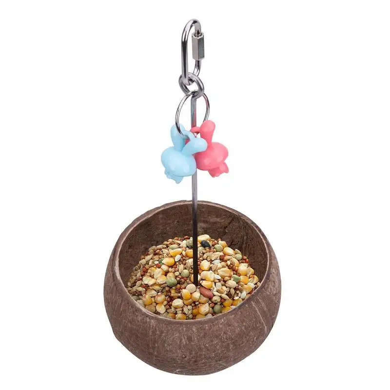 Bird Bowls Bird Feeder For Cage Bird Cup Wear-Resistant Coconut Shell Dishes For Cage Feeding Suitable For Peony Parrots
Bird Bowls Bird Feeder For Cage Bird Cup Wear-Resistant Coconut Shell Dishes For Cage Feeding Suitable For Peony Parrots