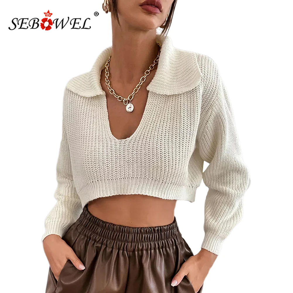 SEBOWEL 2022 European and American Autumn and Winter New Ins Tops With Short Front and Back Long Fashion Lapel Sweater Women S-L
SEBOWEL 2022 European and American Autumn and Winter New Ins Tops With Short Front and Back Long Fashion Lapel Sweater Women S-L