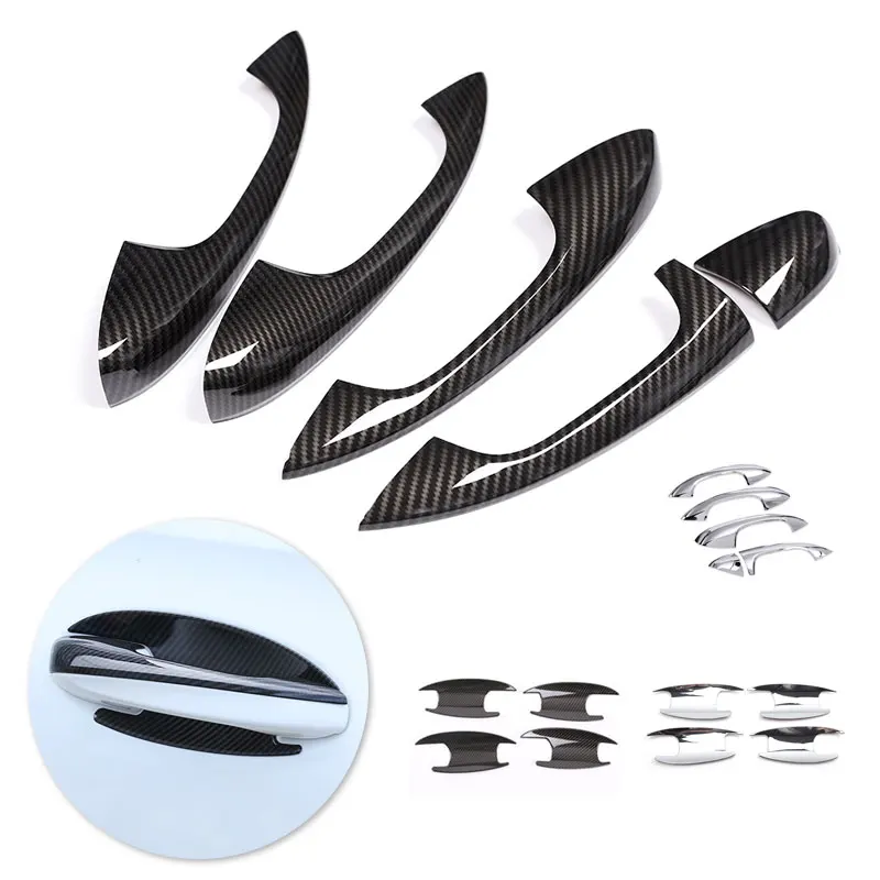 For Mercedes Benz C E GLC Class W205 W213 X253 2017 2018 Car Carbon texture Exterior Door Handle Pull / Door Bowl Cover Trim
For Mercedes Benz C E GLC Class W205 W213 X253 2017 2018 Car Carbon texture Exterior Door Handle Pull / Door Bowl Cover Trim