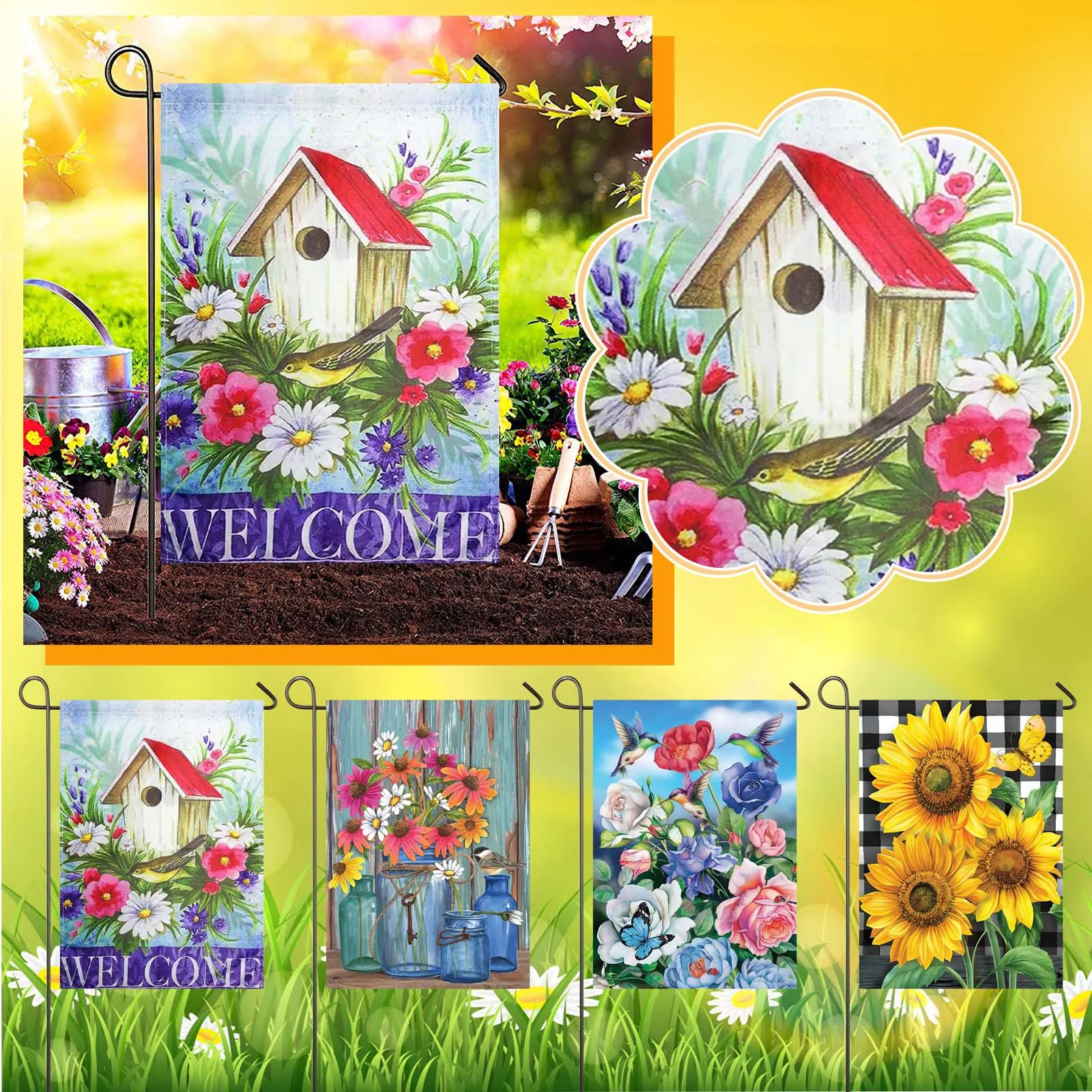 Bluebird Daffodils Spring Garden Flags Flowers Daisies Garden Flags Yard Decor Home Decor
Bluebird Daffodils Spring Garden Flags Flowers Daisies Garden Flags Yard Decor Home Decor