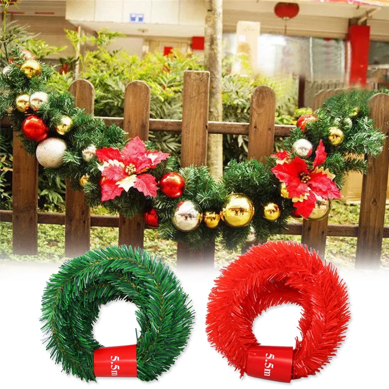 550cm 5Colors Christmas Tree Decorated Rattan Snowmen Door Fireplace Wall Ornaments Party Xmas Wreath Garland Making Accessory
550cm 5Colors Christmas Tree Decorated Rattan Snowmen Door Fireplace Wall Ornaments Party Xmas Wreath Garland Making Accessory