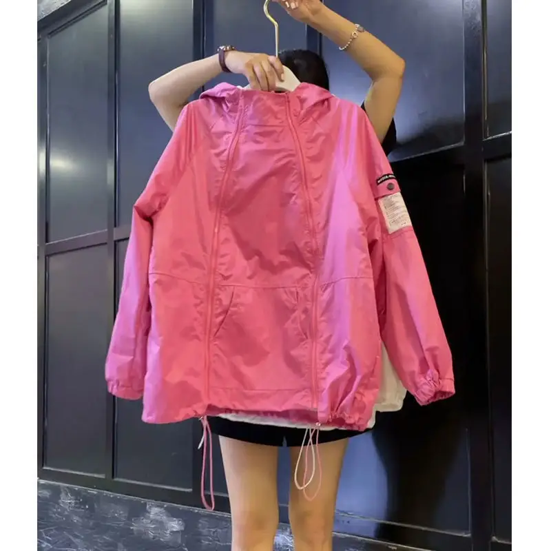 2022 Spring Super Fire Color Double Zipper Japanese Sunscreen Jacket Women's European Style Leisure Thin Windbreaker
2022 Spring Super Fire Color Double Zipper Japanese Sunscreen Jacket Women's European Style Leisure Thin Windbreaker