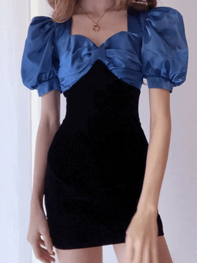 Женское мини-платье в стиле пэчворк Y2k, облегающее ажурное привлекательное винтажное платье в стиле Харадзюку 90-х с пышными рукавами, улична...
Женское мини-платье в стиле пэчворк Y2k, облегающее ажурное привлекательное винтажное платье в стиле Харадзюку 90-х с пышными рукавами, улична...