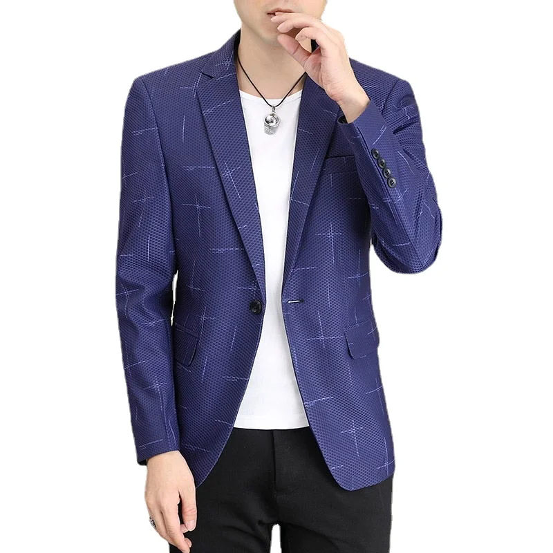 Boutique Fashion Business Korean Version Comfortable and Casual British Style Men's Trend Slim Fit All-match Small Suit Jacket
Boutique Fashion Business Korean Version Comfortable and Casual British Style Men's Trend Slim Fit All-match Small Suit Jacket