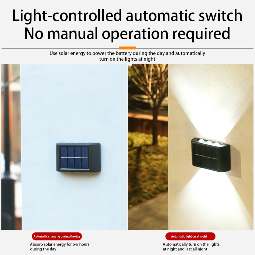 2 Pieces Solar Wall Lights Outdoor Courtyard Backyard Pathway Waterproof Rechargeable Lamp Lighting Accessory White
2 Pieces Solar Wall Lights Outdoor Courtyard Backyard Pathway Waterproof Rechargeable Lamp Lighting Accessory White
