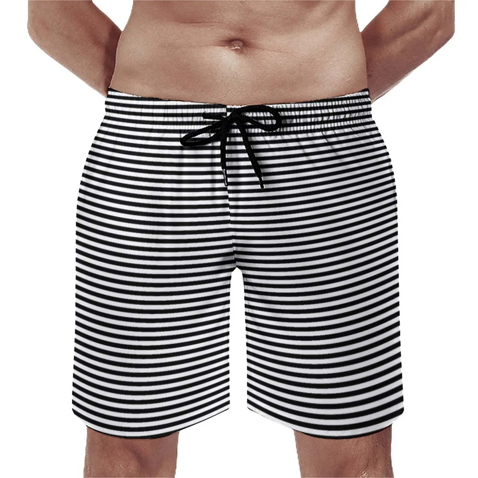 Horizontal Line Gym Shorts Summer Black and White Stripe Sports Surf Board Short Pants Quick Dry Casual Plus Size Beach Trunks
Horizontal Line Gym Shorts Summer Black and White Stripe Sports Surf Board Short Pants Quick Dry Casual Plus Size Beach Trunks