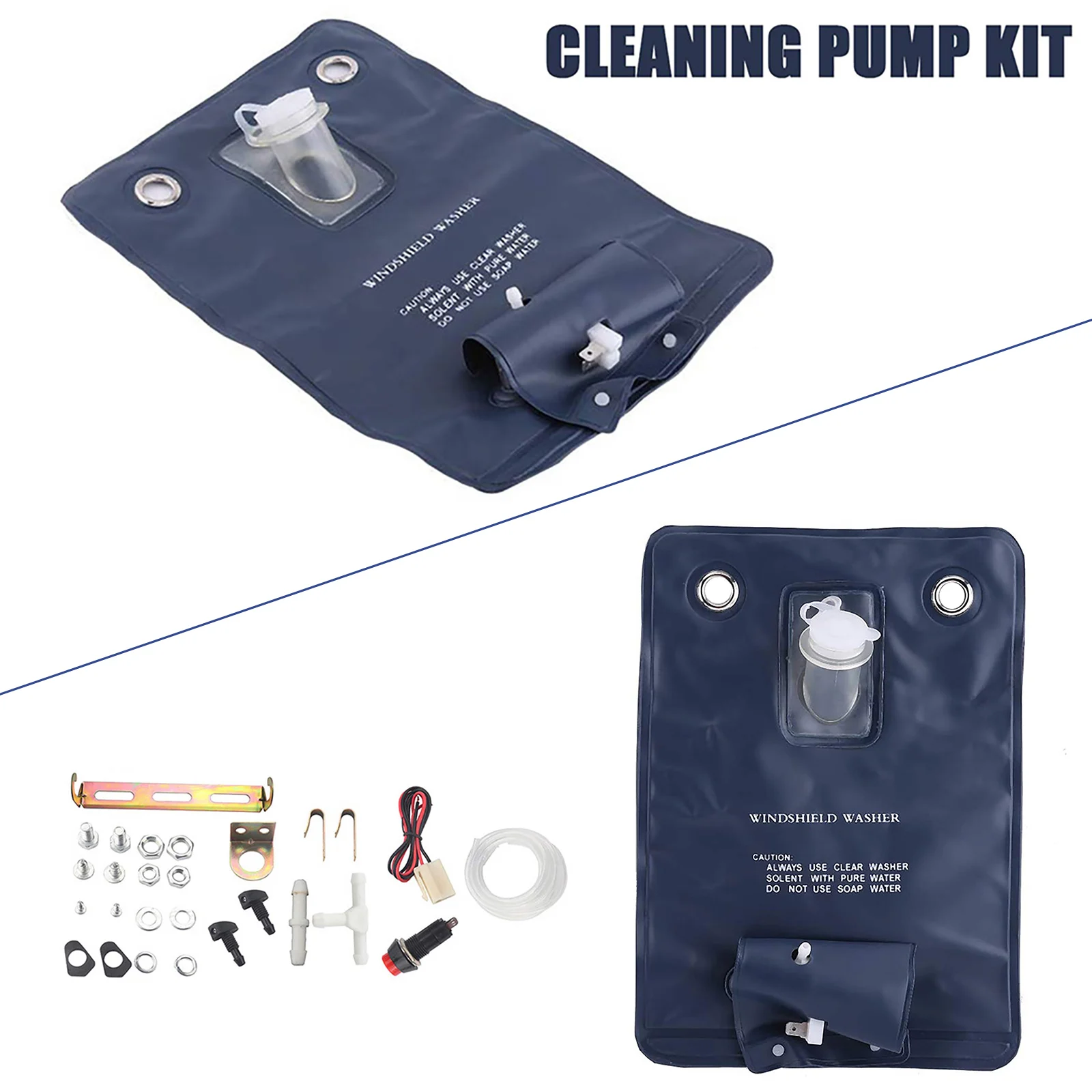 12V Universal Car Window Cleaning Windshield Washer Pump Bag Kit With Jet Button Switch For Classic Car Windscreen Washer Bottle
12V Universal Car Window Cleaning Windshield Washer Pump Bag Kit With Jet Button Switch For Classic Car Windscreen Washer Bottle