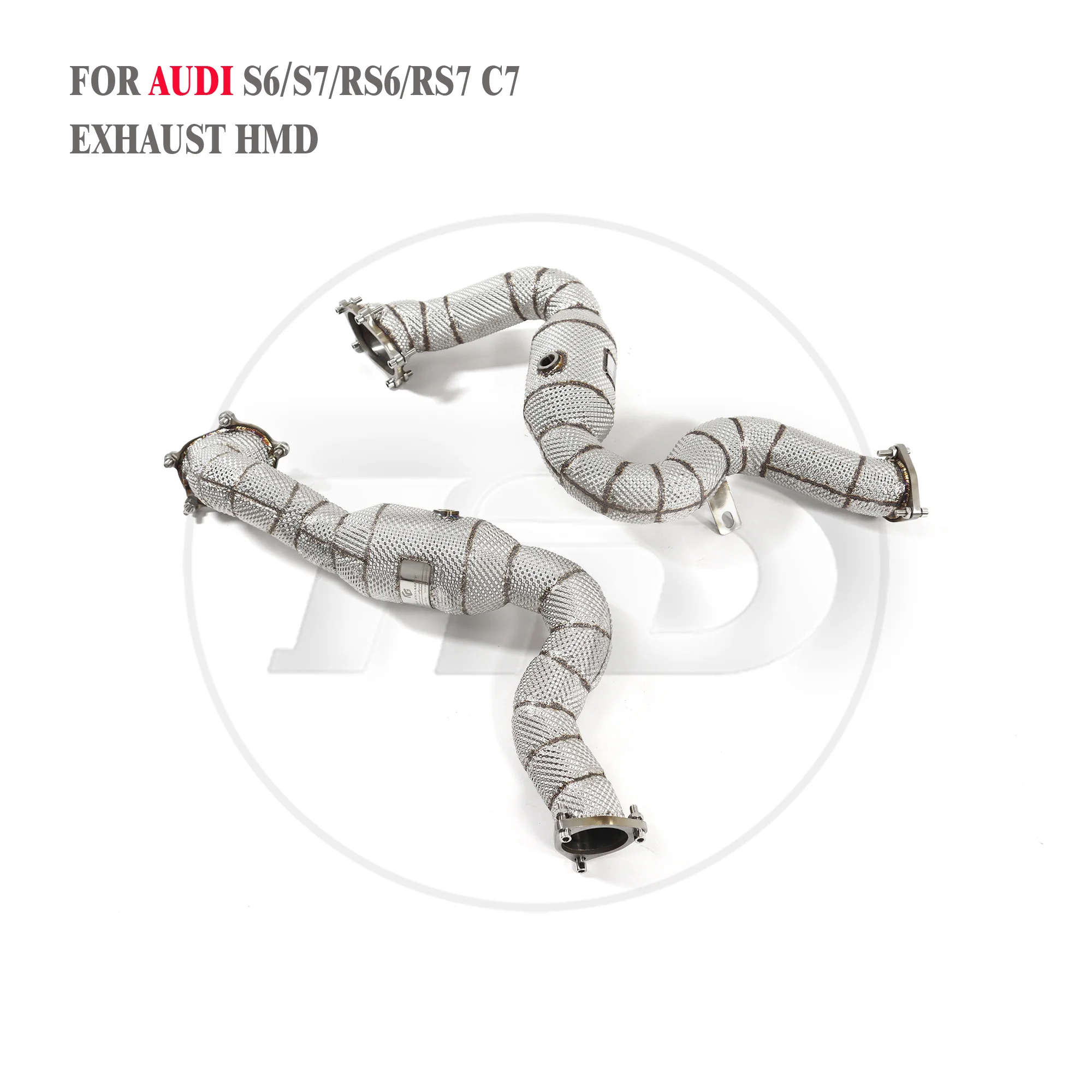 HMD Exhaust Manifold Downpipe for Audi S6 S7 RS6 RS7 With Catalytic Header Without Cat Car Accessories
HMD Exhaust Manifold Downpipe for Audi S6 S7 RS6 RS7 With Catalytic Header Without Cat Car Accessories