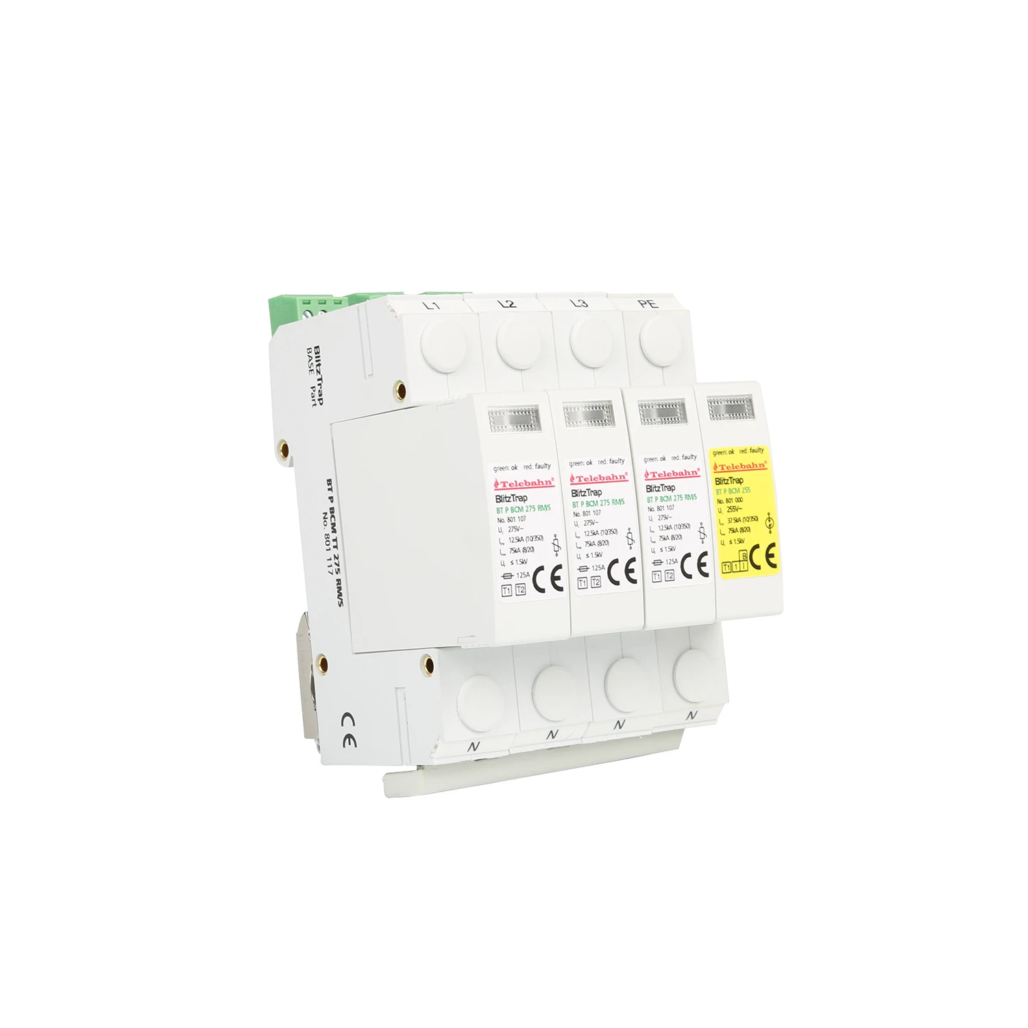 Class 1 275V Iimp 15KA 45KA TT 3+1 Circuit Alarm Power Surge Protective Devices Appliance Ac Lightning Arrester Tester Low Price
Class 1 275V Iimp 15KA 45KA TT 3+1 Circuit Alarm Power Surge Protective Devices Appliance Ac Lightning Arrester Tester Low Price