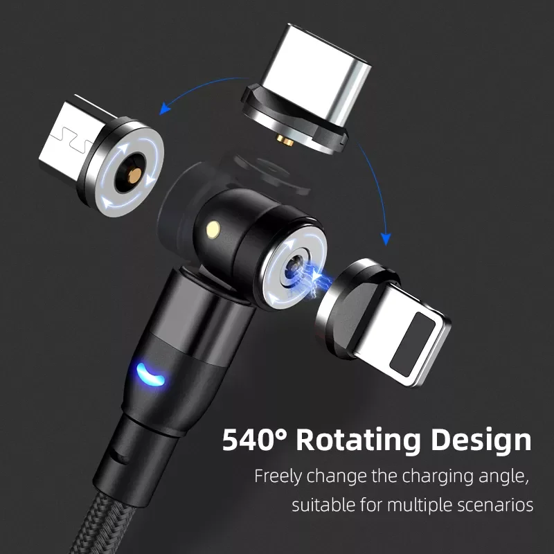 540 Rotate Magnetic Cable Micro USB Type C Data Magnet Charger For iPhone 13 12 11 X Xiaomi Redmi Samsung Mobile Phone Wire Cord
540 Rotate Magnetic Cable Micro USB Type C Data Magnet Charger For iPhone 13 12 11 X Xiaomi Redmi Samsung Mobile Phone Wire Cord