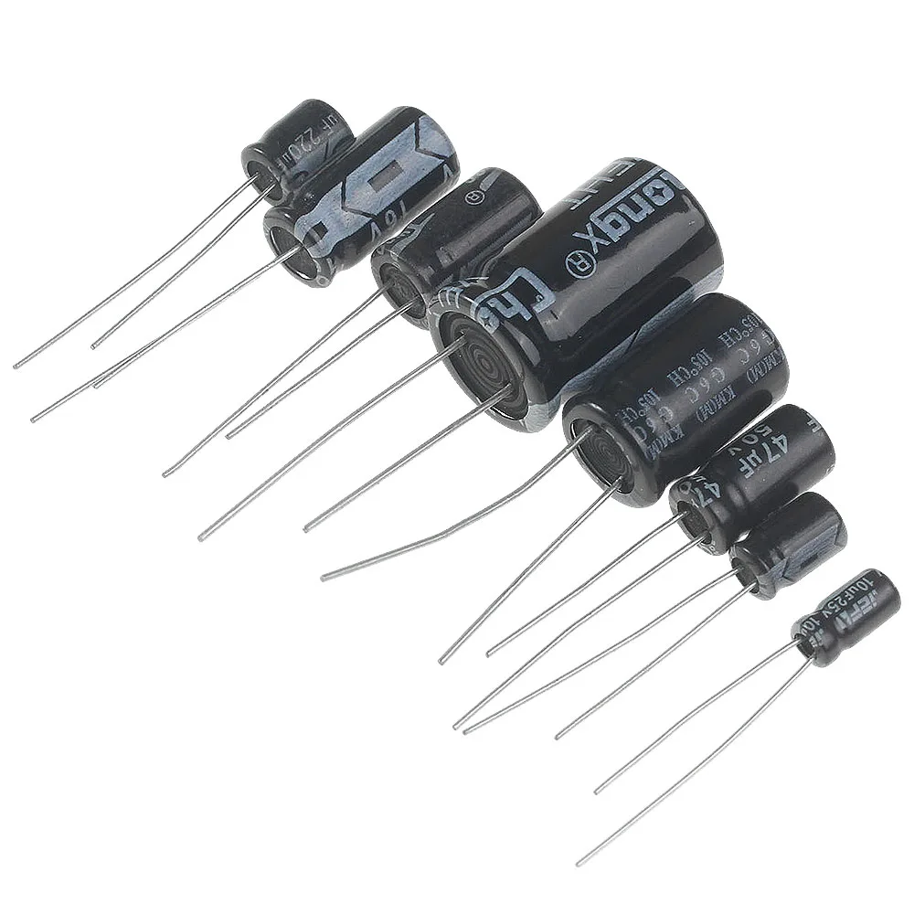 125PCS 25 Values Electrolytic capacitor assorted kit 16V 25V 50V 1uF-2200uF DIY Electronic Components Set 10uf 47uf 100uf 220uf
125PCS 25 Values Electrolytic capacitor assorted kit 16V 25V 50V 1uF-2200uF DIY Electronic Components Set 10uf 47uf 100uf 220uf