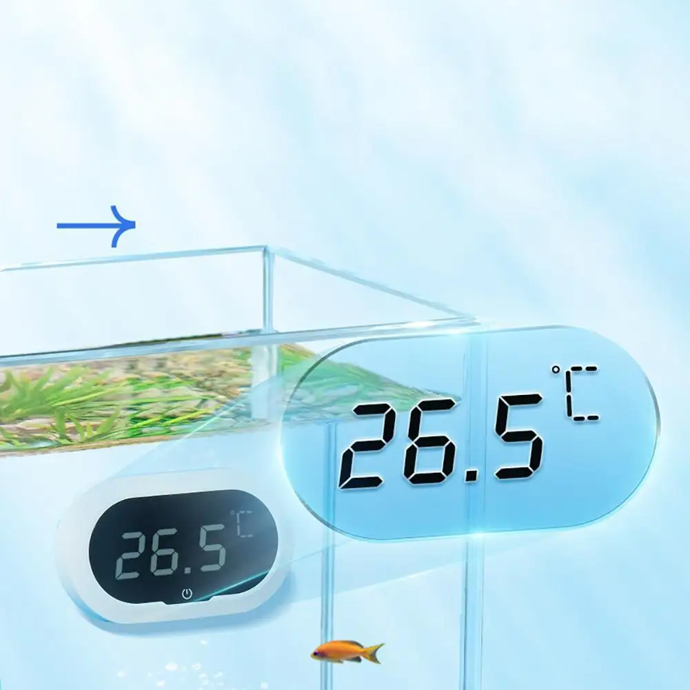 Led Digital Fish Tank Thermometer Built-in High-precision Sensor 0-50°C Range Energy-Saving Aquarium Thermometer 6x3.5x0.9cm
Led Digital Fish Tank Thermometer Built-in High-precision Sensor 0-50°C Range Energy-Saving Aquarium Thermometer 6x3.5x0.9cm