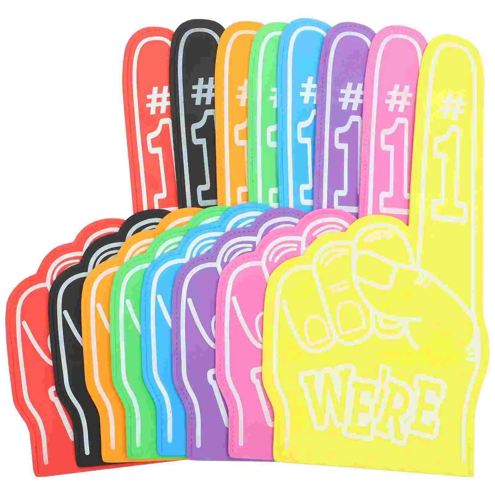 8Pcs Giant Foam Finger Foam Hand Pompom Colorful Cheerleading Foam Hand Vibrant for Sports
8Pcs Giant Foam Finger Foam Hand Pompom Colorful Cheerleading Foam Hand Vibrant for Sports