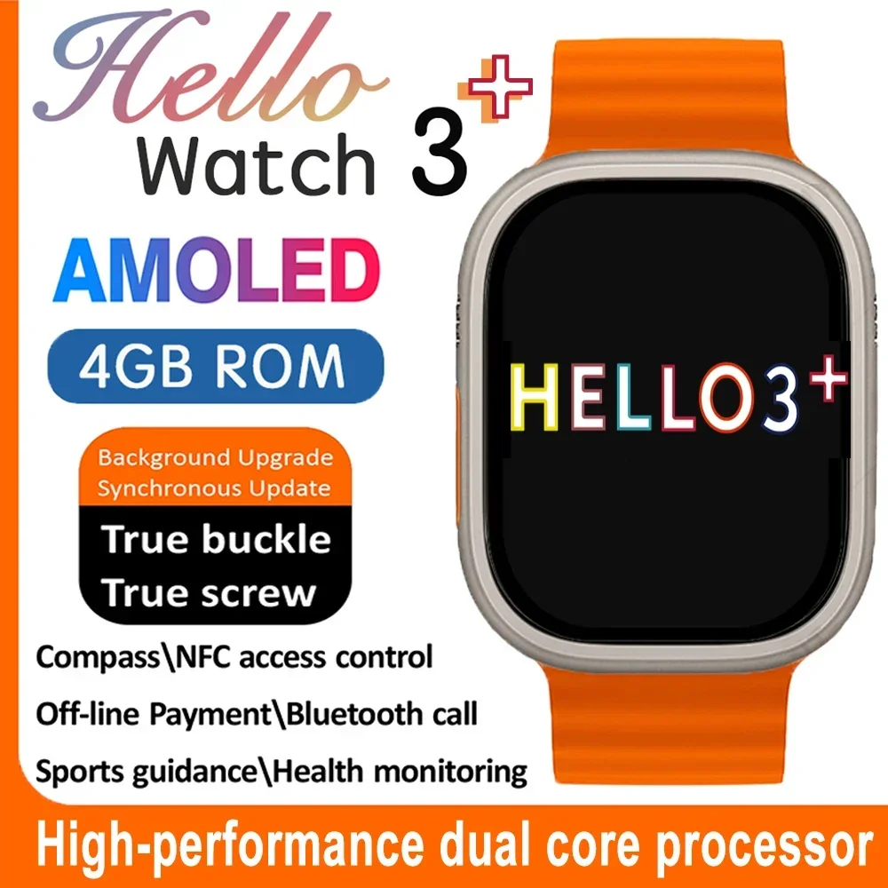 2023 49mm Screen 4GB ROM Smart Watch Hello 3 Plus Ultra Smart Watch For Apple Watch Watches NFC GPS TrackerHeart Rate Compass
2023 49mm Screen 4GB ROM Smart Watch Hello 3 Plus Ultra Smart Watch For Apple Watch Watches NFC GPS TrackerHeart Rate Compass