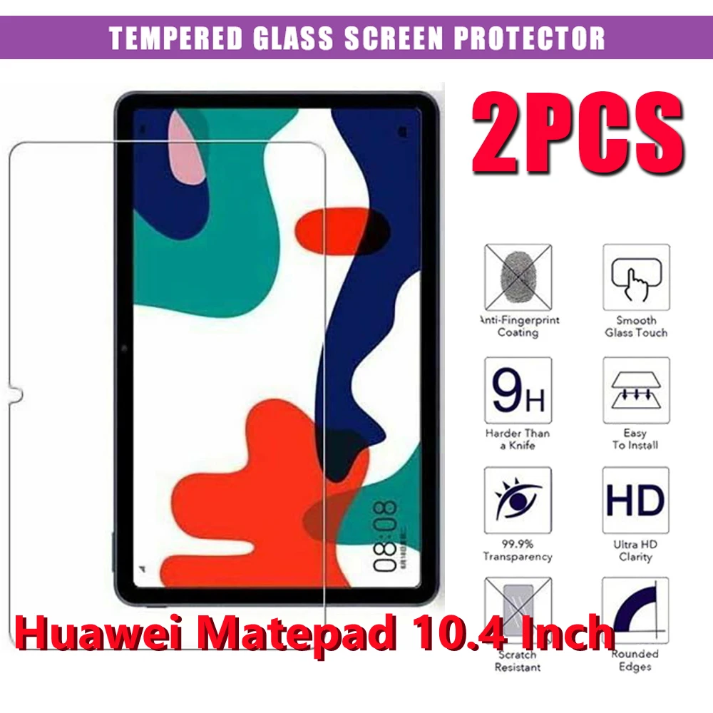 2 Pcs Tempered Glass for Huawei MatePad 10.4 Inch Tempered Glass Tablet 9H 0.3mm Screen Protectors Film for MatePad 10.4 Inch
2 Pcs Tempered Glass for Huawei MatePad 10.4 Inch Tempered Glass Tablet 9H 0.3mm Screen Protectors Film for MatePad 10.4 Inch