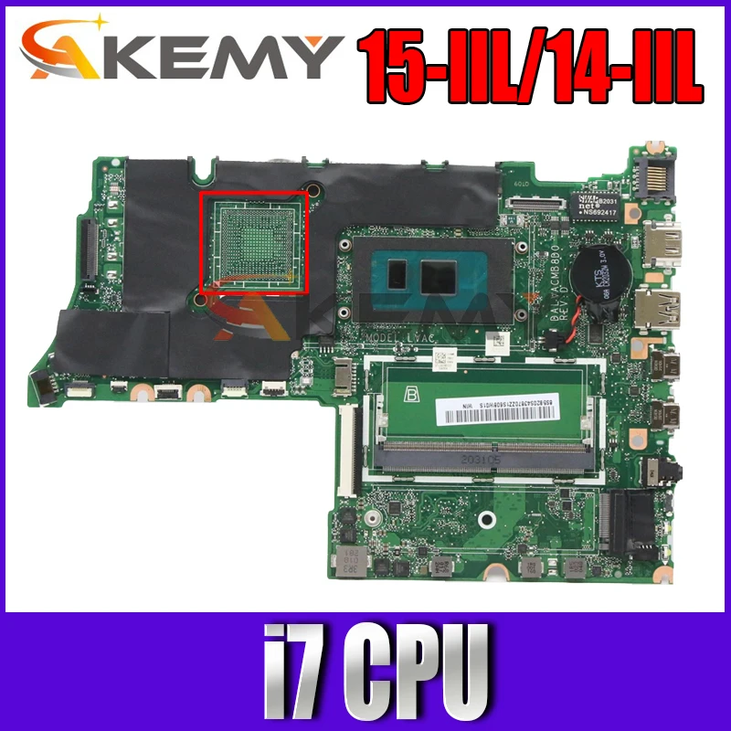 DALACMB8D0 For Lenovo ThinkBook 15-IIL / 14-IIL Laptop Motherboard iwth i7 CPU UMA FRU 5B20S43870 DDR4 100% Fully Tested
DALACMB8D0 For Lenovo ThinkBook 15-IIL / 14-IIL Laptop Motherboard iwth i7 CPU UMA FRU 5B20S43870 DDR4 100% Fully Tested