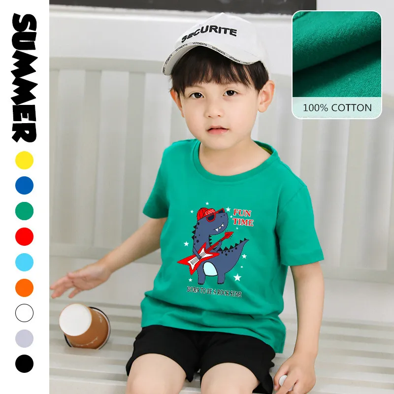 Boys Dinosaur Tee Clothes Teenager Boys Graphic T-shirt Children's Cartoon Cotton Clothing T-shirt Boy Summer Clothes 1-14Years
Boys Dinosaur Tee Clothes Teenager Boys Graphic T-shirt Children's Cartoon Cotton Clothing T-shirt Boy Summer Clothes 1-14Years