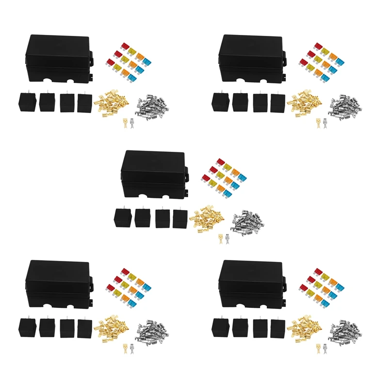 5X 12 Way Blade Fuse Holder Box With Spade Terminals And Fuse 4PCS 4Pin 12V 80A Relays For Car Truck Trailer And Boat
5X 12 Way Blade Fuse Holder Box With Spade Terminals And Fuse 4PCS 4Pin 12V 80A Relays For Car Truck Trailer And Boat
