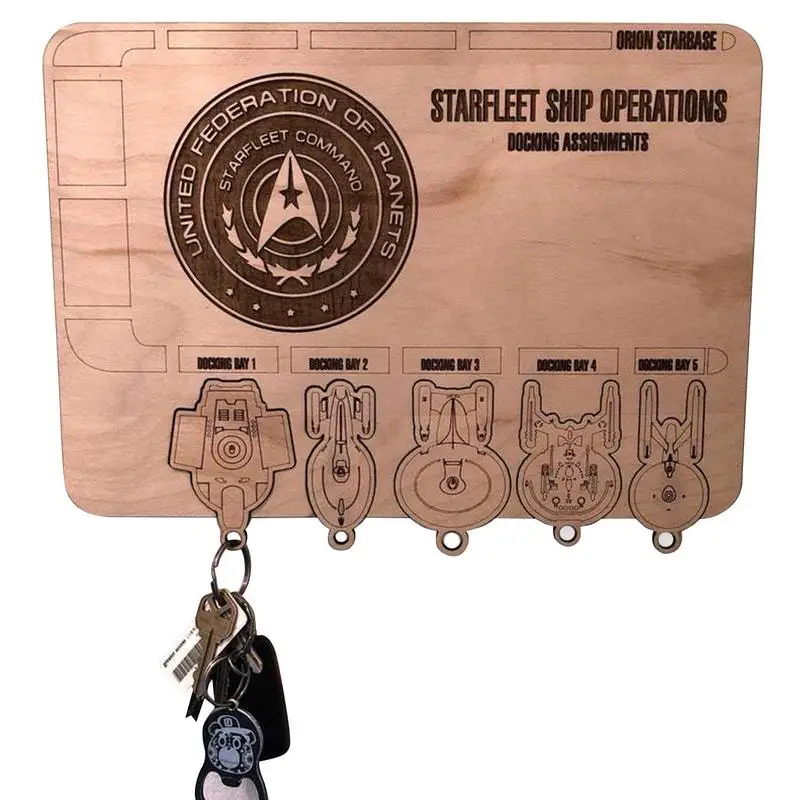 Movie Inspired Wall Keychain Organizer Wooden Hanging Decoration For Star Federation Keyring Hanger Household Supplies
Movie Inspired Wall Keychain Organizer Wooden Hanging Decoration For Star Federation Keyring Hanger Household Supplies