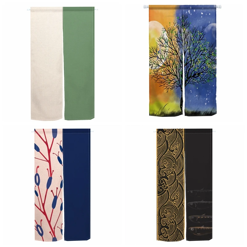 Left and Right Two Different Colors and Styles Door Curtain Kitchen Bedroom Porch Cafe Izakaya Partition Half Curtain Decoration
Left and Right Two Different Colors and Styles Door Curtain Kitchen Bedroom Porch Cafe Izakaya Partition Half Curtain Decoration